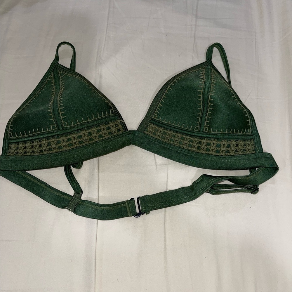 Triangl bikini top Green Khaki